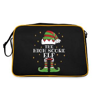 The High Score Elf Video Gaming - Retro Bag - black/gold - Back