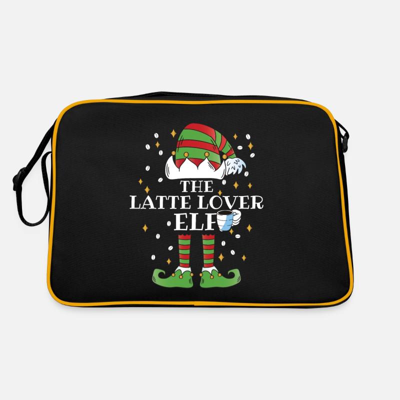 The Latte Lover Elf Coffee Retro Tasche