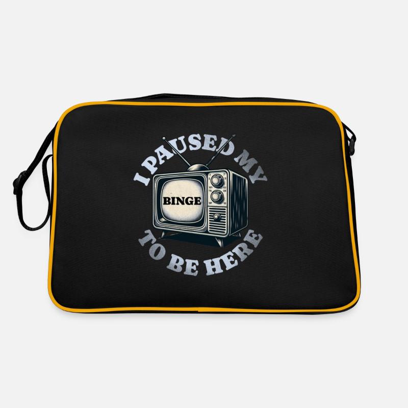 I paused my binge to be here - Retro Bag