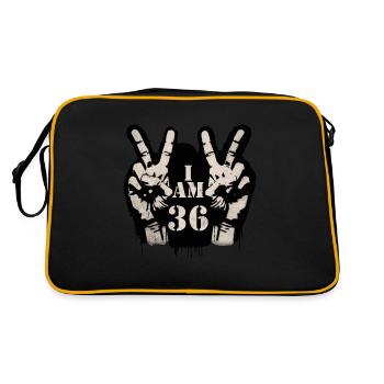 Un design unique pour la célébration du 40e anniversaire - Sac Retro - noir/or - Dos