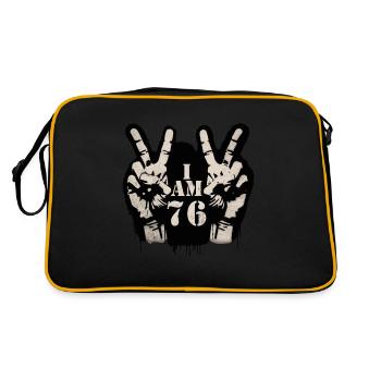 Un design unique pour la célébration du 80e anniversaire - Sac Retro - noir/or - Dos