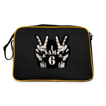 Un design unique pour la célébration du 10e anniversaire - Sac Retro - noir/or - Dos