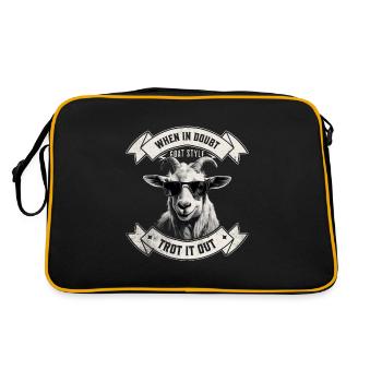 When in doubt, trot it out - hiking design - Retro Bag - black/gold - Back