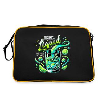 Passionné de mixologie artisanale - Intemporel - Sac Retro - noir/or - Dos