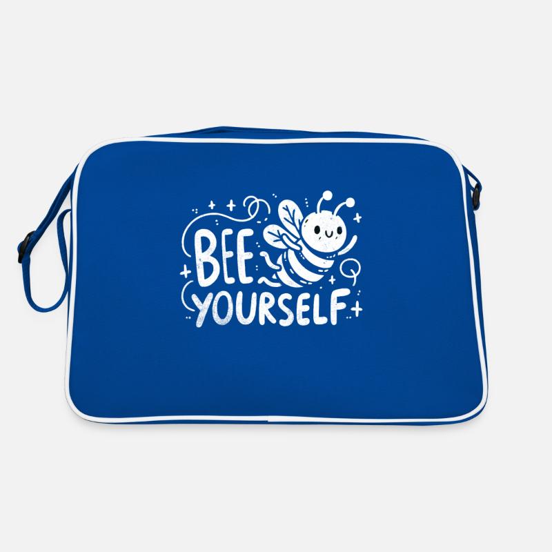Bee Yourself Quirky Beekeeper Doodle Art Retro Tasche