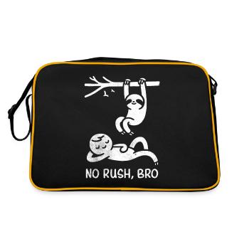 Pas de paresseux de jonc et de t-shirt Doodle humain - Sac Retro - noir/or - Dos