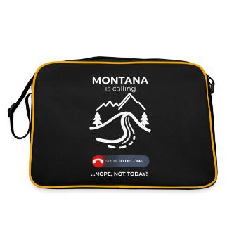 Montana Calling Pas aujourd’hui - Conception d’évasion décontractée - Sac Retro - noir/or - Dos