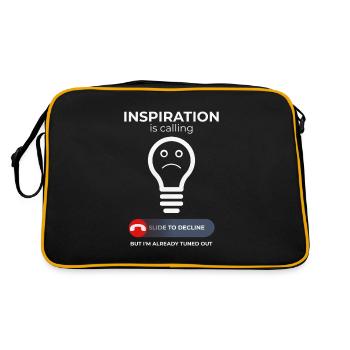 Luttes créatives – Inspiration et humour - Sac Retro - noir/or - Dos