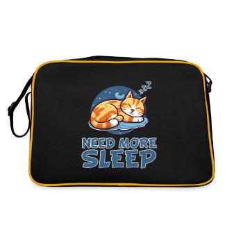 Sleeping Cat Nightwear - Relaxing - Retro Bag - black/gold - Back