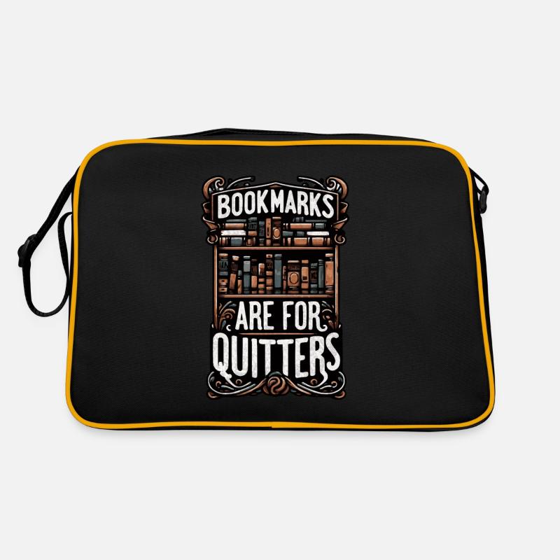 Bookmarks are for Quitters Design Retro Bag