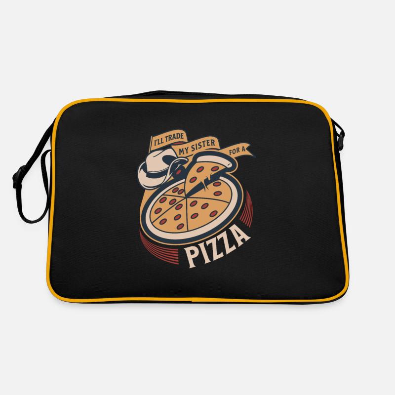 Ich Tausche Meine Schwester Gegen Eine Pizza – Retro Tasche