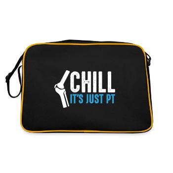 Entspannen Sie Sich, Es Ist Pt-zeit – Casual - Retro Tasche - Schwarz/Gold - Hinten