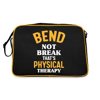 "mastering The Bend – Resilience In Therapy" - Retro Bag - black/gold - Back