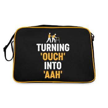 From Pain To Relief – Soothing Therapy Art - Retro Bag - black/gold - Back