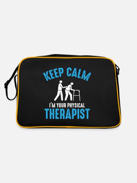 Stay calm, your therapist is there – Expert - Retro Bag - black/gold - Back