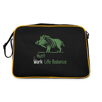 Équilibre de la vie de la chasse Travail de chasse au cochon - Sac Retro - noir/or - Dos