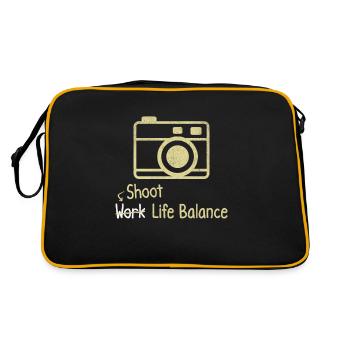 Photographier le travail d’un photographe d’équilibre de vie - Sac Retro - noir/or - Dos