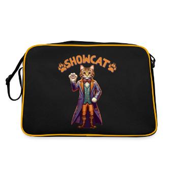 Showcat Kitten Feline - Retro Bag - black/gold - Back