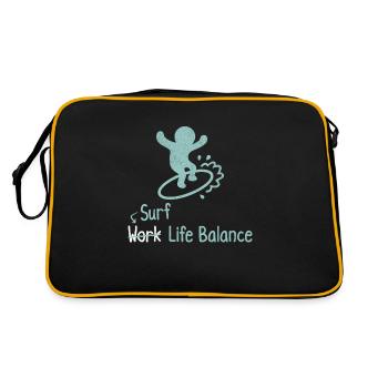 Surf Life Balance Surfer Shop Work - Retro Bag - black/gold - Back