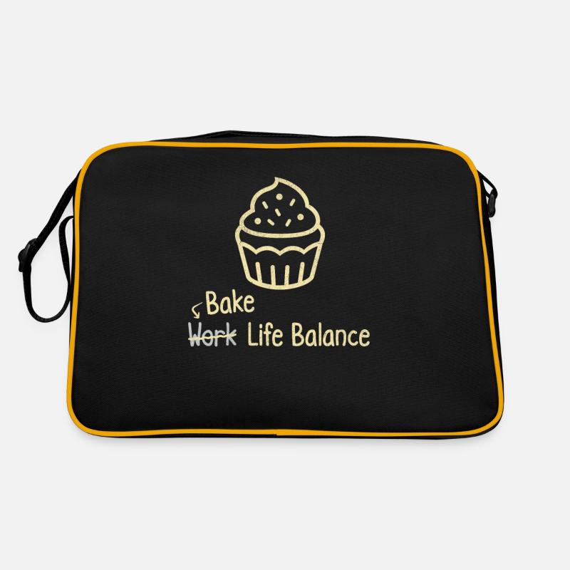 Bake Work Life Balance – Cake And Muffin Baking Retro Tasche