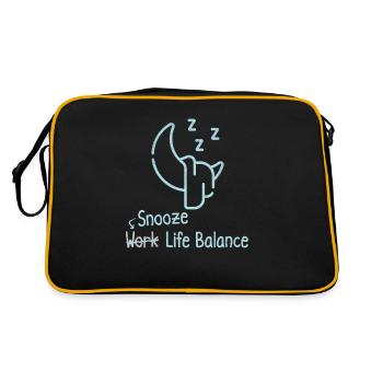 Snooze Work-life-balance - Sleeping Pajamas - Retro Bag - black/gold - Back