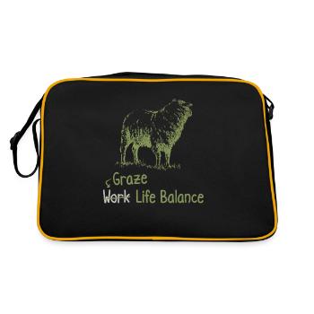 Shear Work Life Balance – Sheep Shepherd - Retro Bag - black/gold - Back