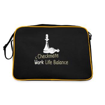 Checkmate Work Life Balance – - Retro Bag - black/gold - Back