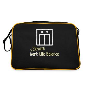 Améliorer l’équilibre entre vie professionnelle et vie privée – - Sac Retro - noir/or - Dos