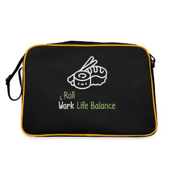 Roll Work Life Balance - Sushi Lover - Retro Bag - black/gold - Back