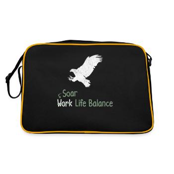 Envolez-vous l’équilibre entre vie professionnelle et vie privée – Hawk - Sac Retro - noir/or - Dos