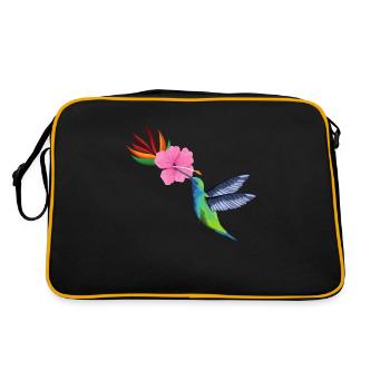 Graine de fleur de colibri - Sac Retro - noir/or - Dos