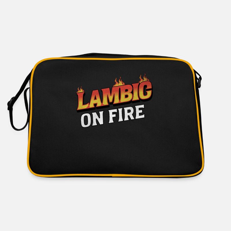 Lambic On Fire – Passionate Verses & Craft Brews Retro Tasche