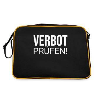 Check Prohibition - Retro Bag - black/gold - Back