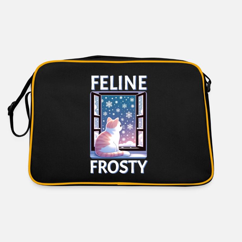 Feline Frosty Cat Retro Bag