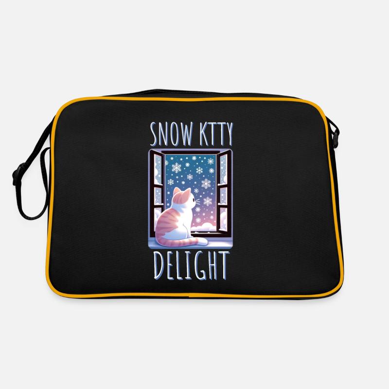 Chat Snow Kitty Delight Sac Retro