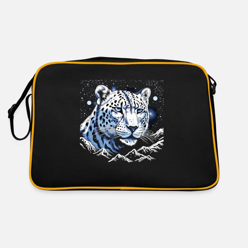 Gardien léopard des neiges céleste Sac Retro