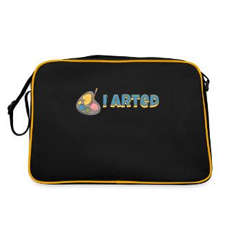 J’ai été un artiste sarcastique et un peintre drôle - Sac Retro - noir/or - Dos