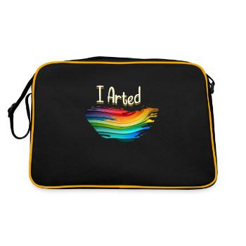 Cours d’humour et d’art amusant - Sac Retro - noir/or - Dos