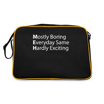 Meh surtout tous les jours à peine excitant - Sac Retro - noir/or - Dos