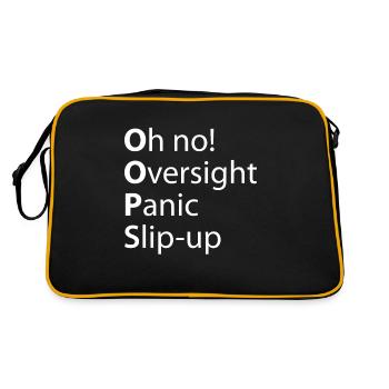 Oops Oversight Panic Slip - Retro Bag - black/gold - Back