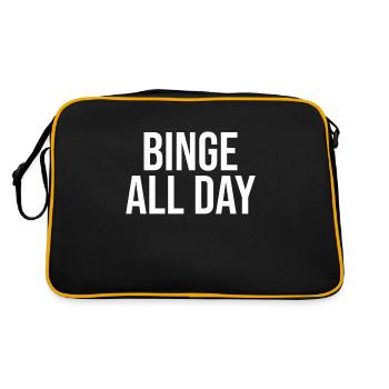 Binge toute la journée - Sac Retro - noir/or - Dos