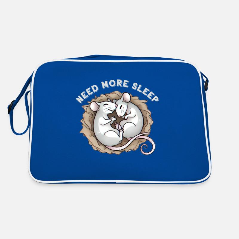 Need More Sleep Mouse Pajama Retro Bag