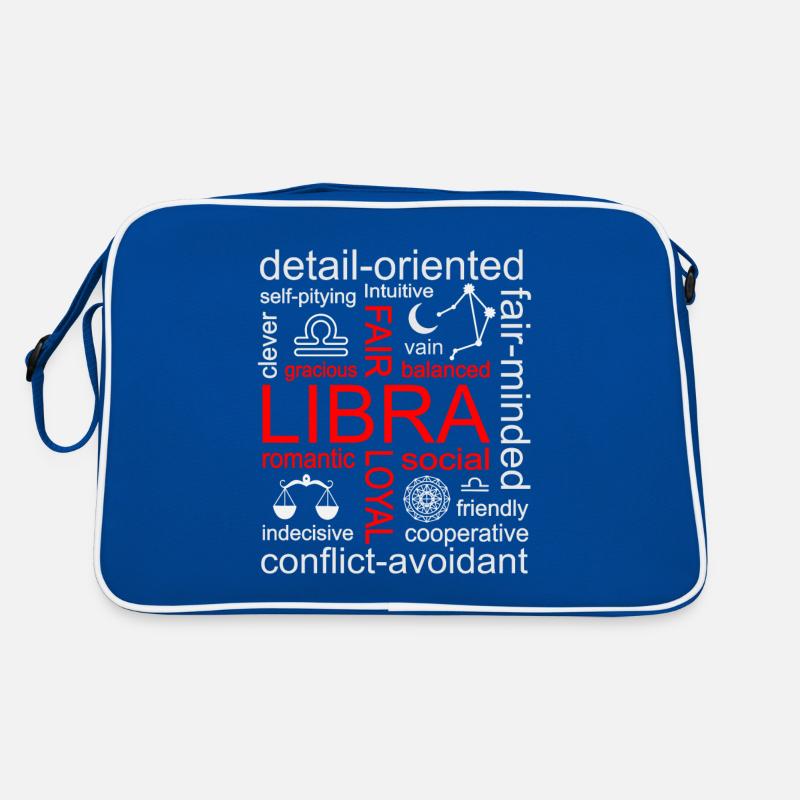 Waage Sternzeichen Retro Tasche