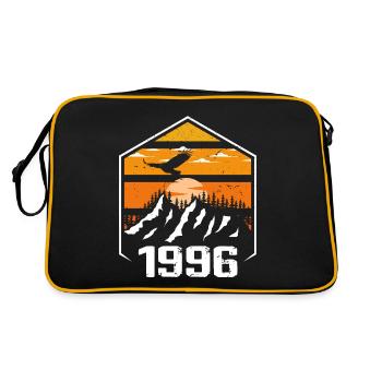 Anniversaire 1996 Millésime 1996 Fabriqué en 1996 - Sac Retro - noir/or - Dos