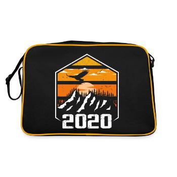 Anniversaire 2020 Millésime 2020 Fabriqué en 2020 - Sac Retro - noir/or - Dos