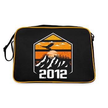 Anniversary 2012 Vintage 2012 Made in 2012 - Retro Bag - black/gold - Back