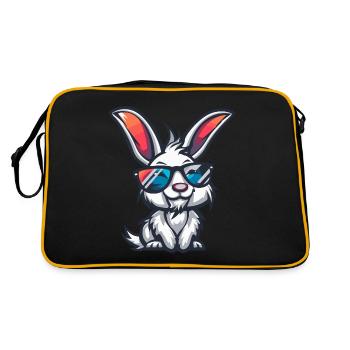 Hase Cool Comic - Retro Tasche - Schwarz/Gold - Hinten