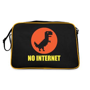 No internet dinosaurs - Retro Bag - black/gold - Back