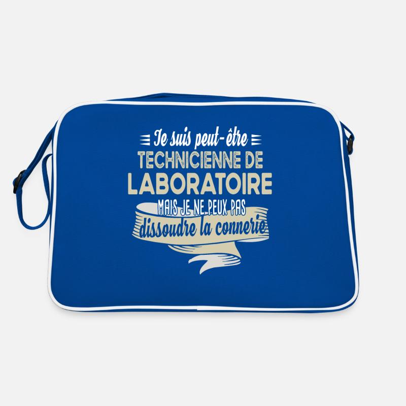Technicienne laboratoire connerie humour citations Sac Retro