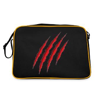 Die rote Klaue - Retro Tasche - Schwarz/Gold - Hinten